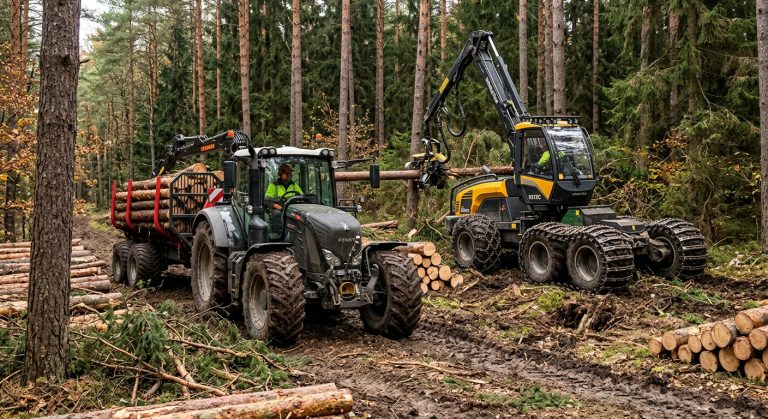 Opony leśne w praktyce — wybór, zastosowanie i bezpieczeństwo pracy w lesie